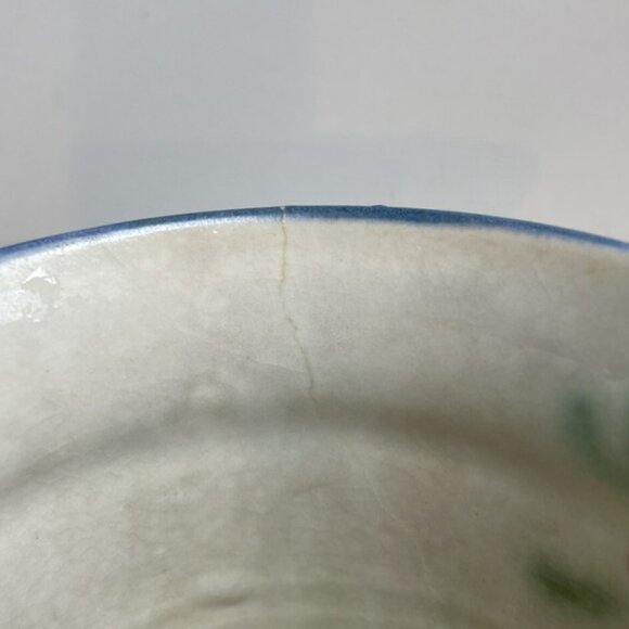 Clouds Folsom Pottery Cup or Vase Floral Handmade 1993 Signed 5" Tall Vintage - Picture 5 of 6